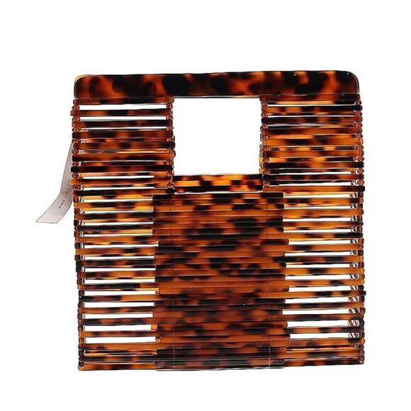 Anthropologie caged lucite basket bag NWT - Picture 7 of 8